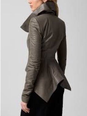 Distressed Raw unlined Small Blink Leather Jacket